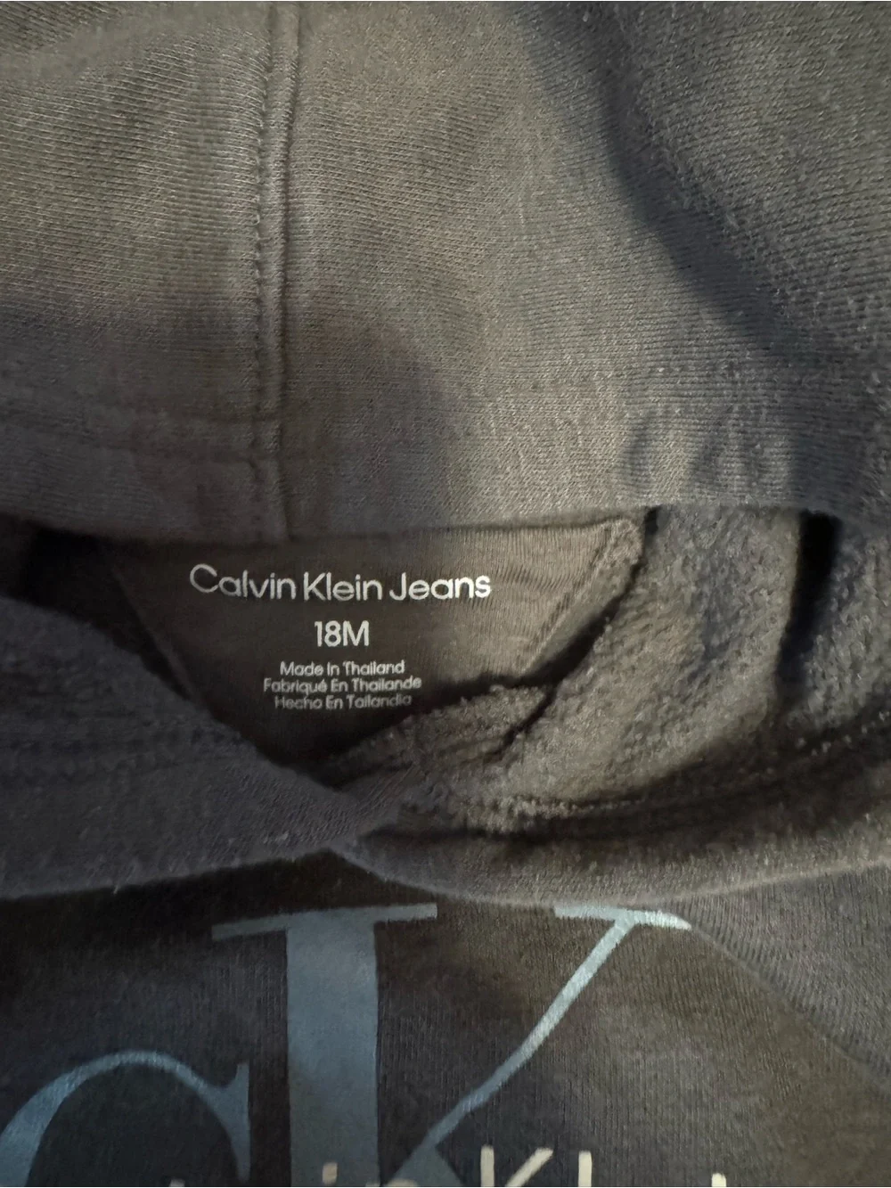 Calvin Klein Jeans Kids' Charcoal Gray Hoodie & Jogger Set